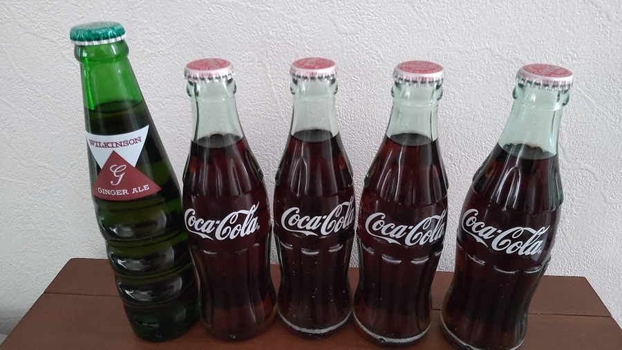 瓶のジュースを買える