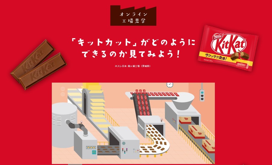 キットカットのオンライン工場見学