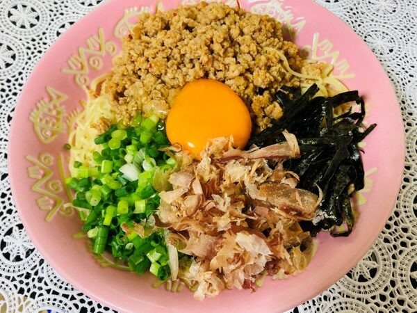 台湾まぜそば風冷やし中華