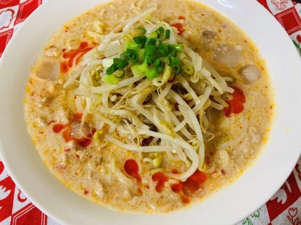 冷やし中華の豆乳担々風