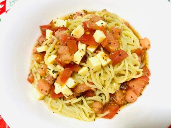 冷やし中華のトマト入りカッペリーニ風