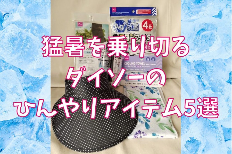 猛暑を乗り切るダイソーのひんやりアイテム5選