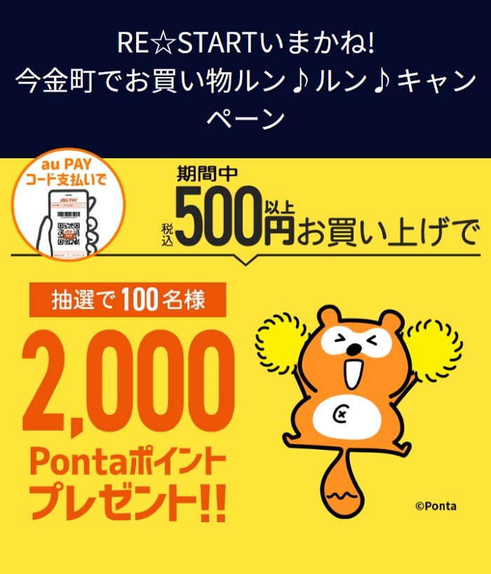 Pontaポイントプレゼント