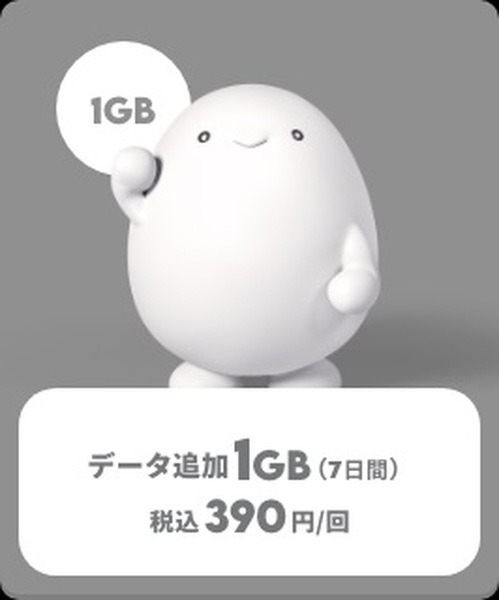 1GBの「詫びギガ」