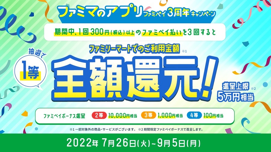 ご利用料金 抽選で1等全額還元！