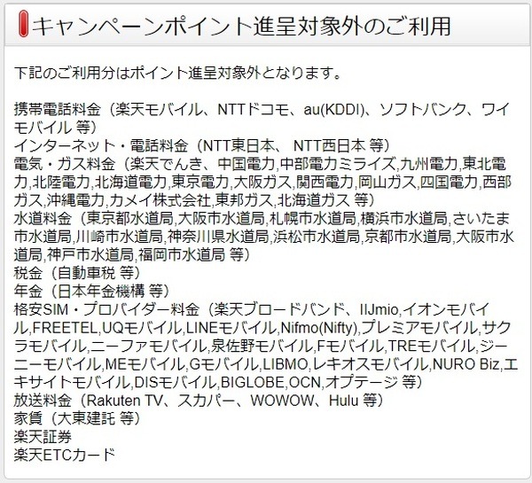 対象外となる利用分