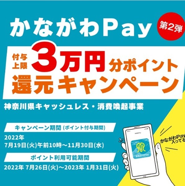 「かながわPay」で20%還元