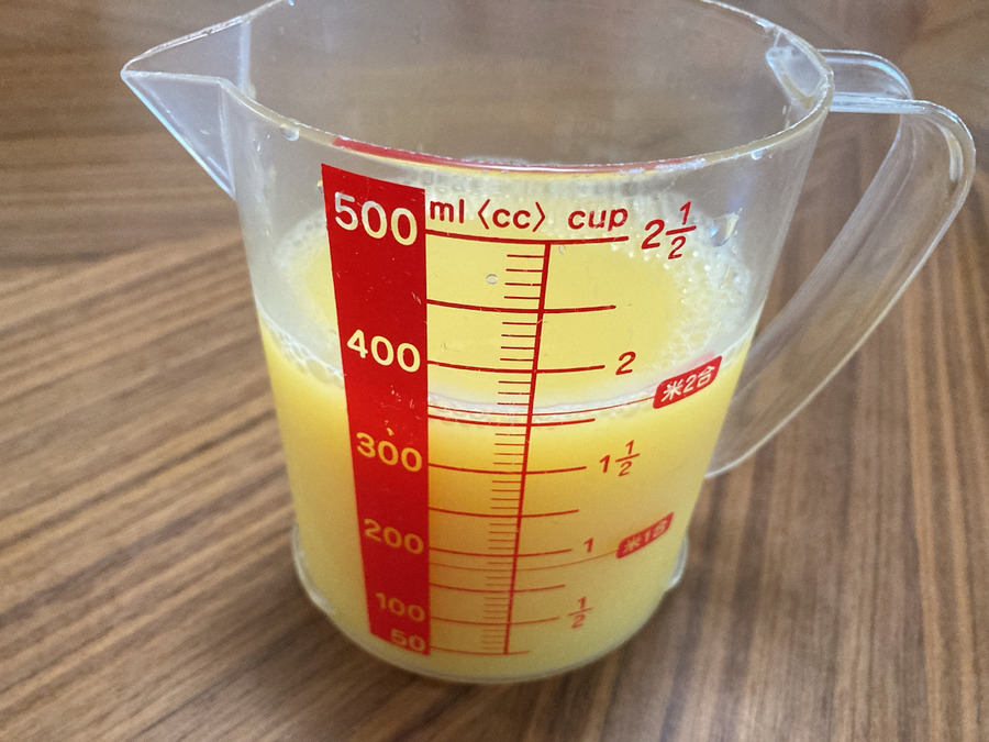 氷なしドリンクの分量は