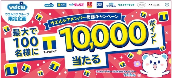 ウエルシアメンバー登録キャンペーン