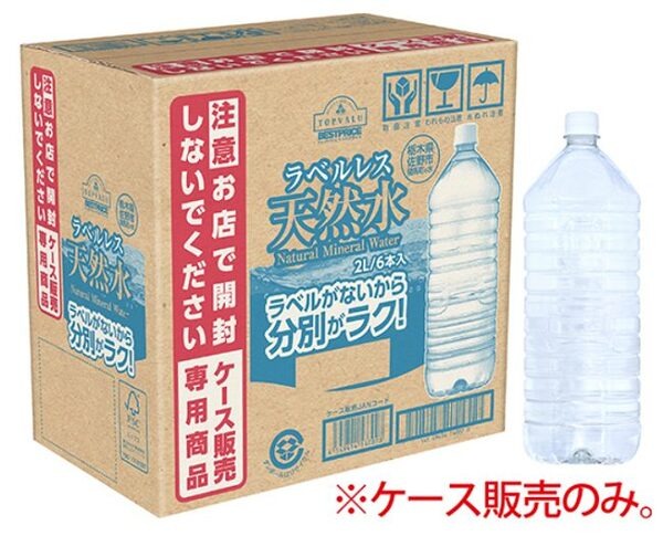 ラベルのないイオンの水