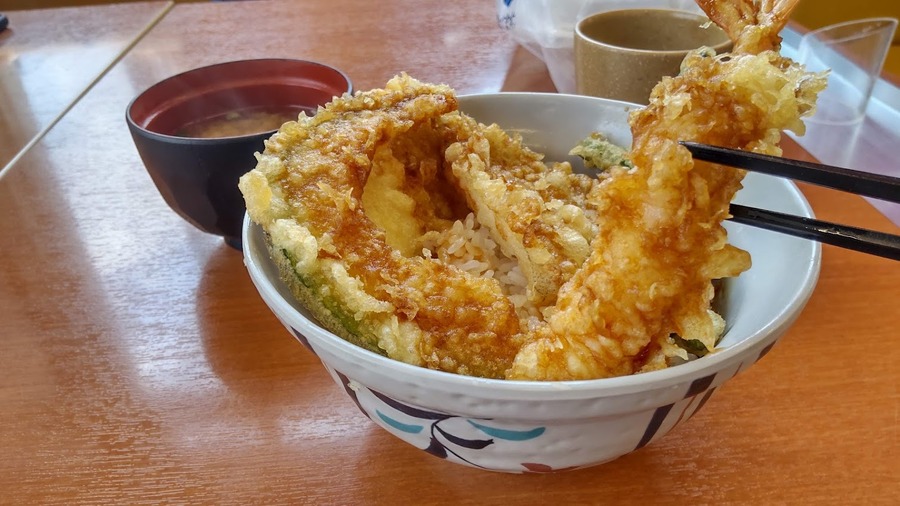 海老天の大きさに満足