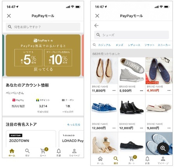 PayPayモールミニアプリについて