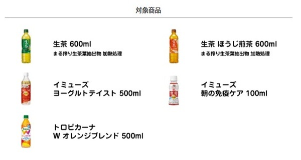 キリン 生茶など