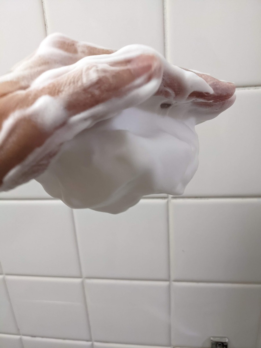 硬くてしっかりした泡