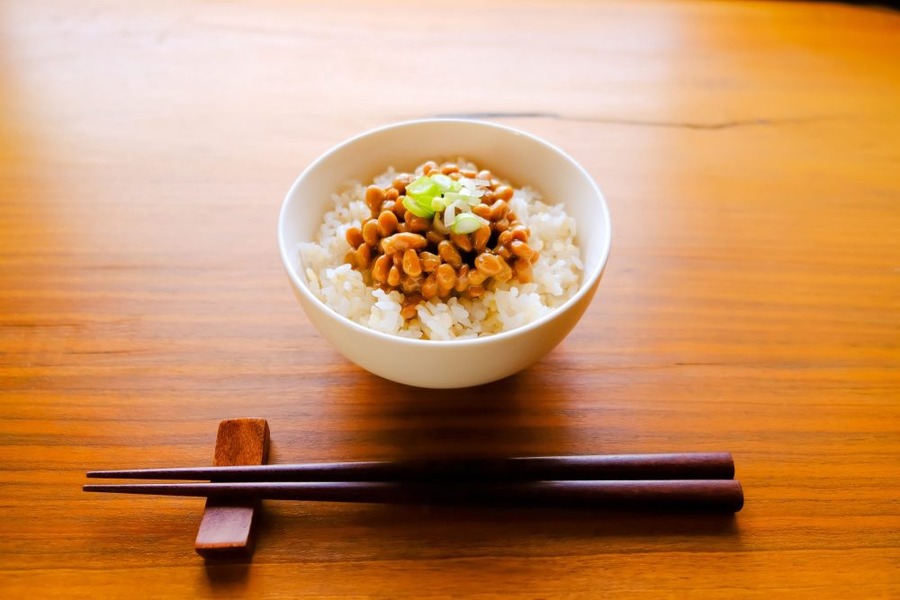 納豆ご飯で朝ごはん