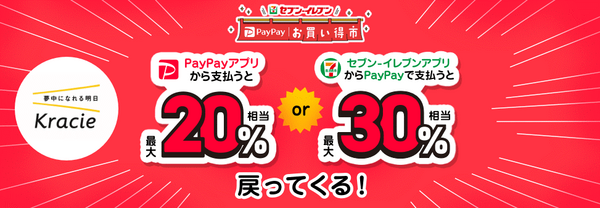 セブンイレブンとPayPayキャンペーンはセブンイレブンアプリからの方がお得
