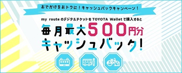 「TOYOTA Wallet」で最大50%還元、テイクアウト・宿泊でも20%還元　日常にお出かけに大活躍