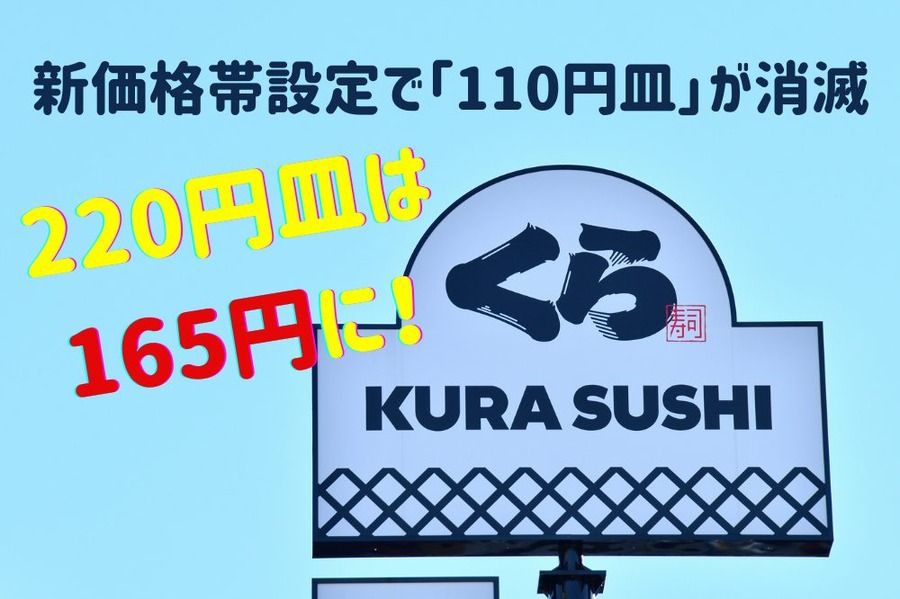 新価格帯設定で「110円皿」が消滅