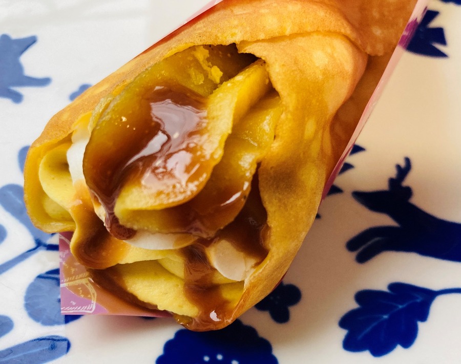 キャラメルソースがトッピング