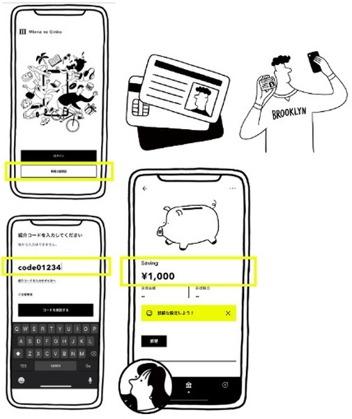 【みんなの銀行】9/29までの新規口座開設＆条件クリアで最大8500円分のお得　確実に条件をクリアしよう