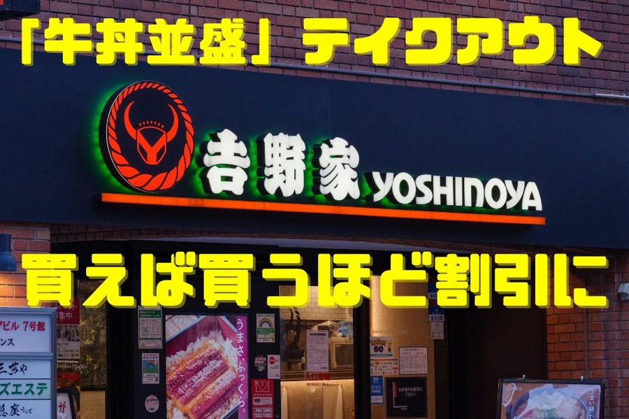 テイクアウト「牛丼並盛」