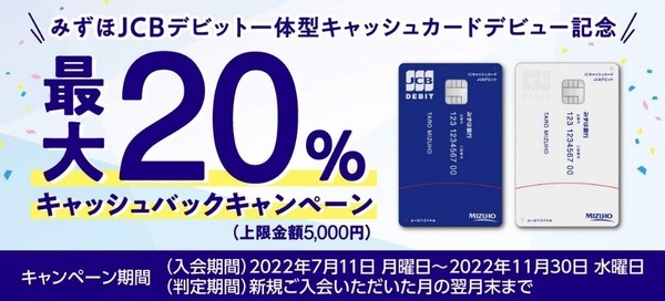 最大20％キャッシュバックキャンペーン