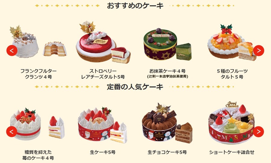 ヤマザキのクリスマスケーキ