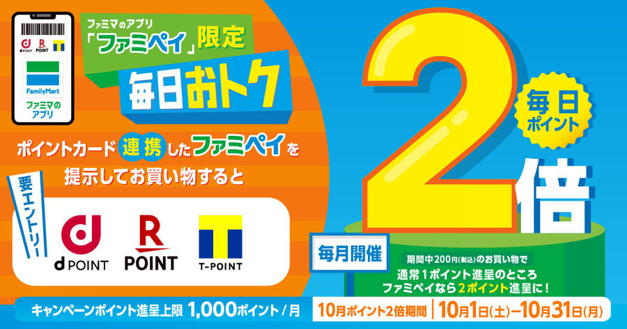 毎日ポイント2倍
