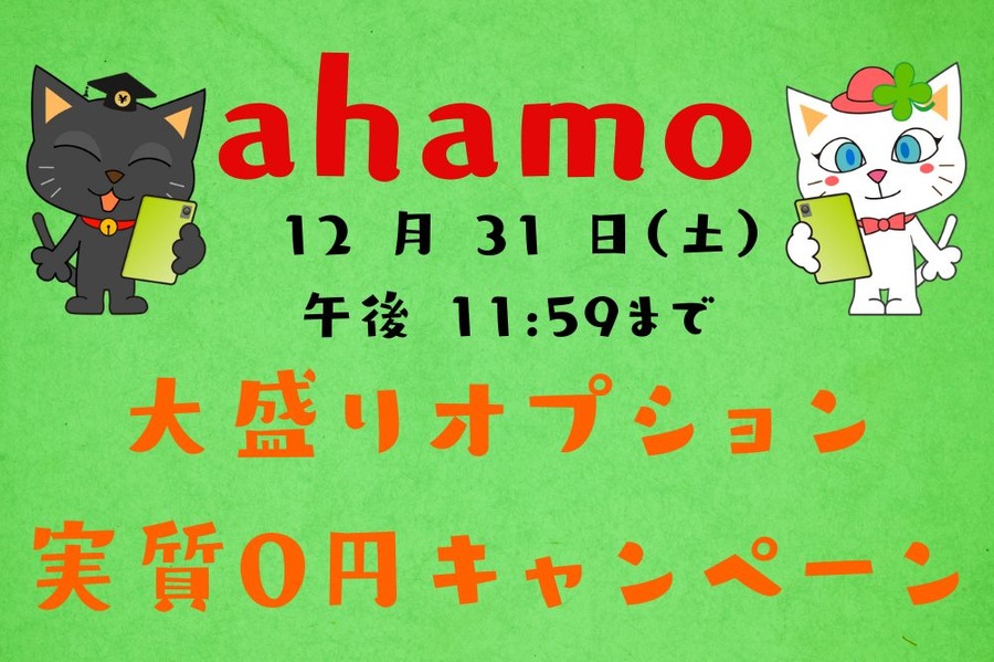 大盛りオプション 実質0円キャンペーン
