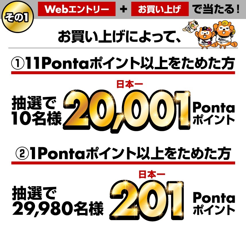 Webエントリー＋お買い上げで当たるキャンペーン