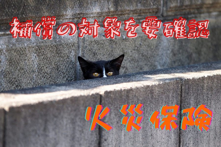 火災保険　補償の対象を要確認