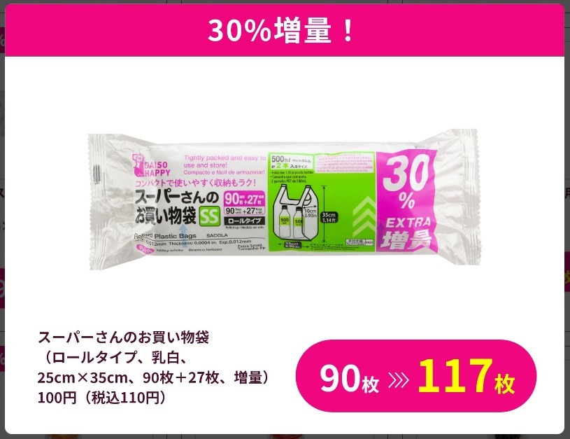 スーパーさんのお買い物袋
