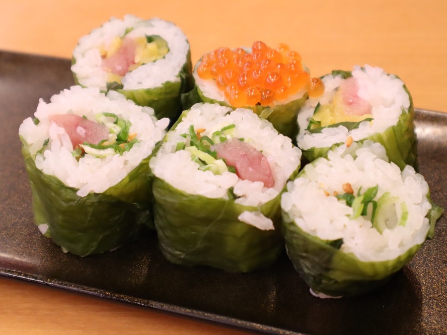 とろ鉄火高菜巻