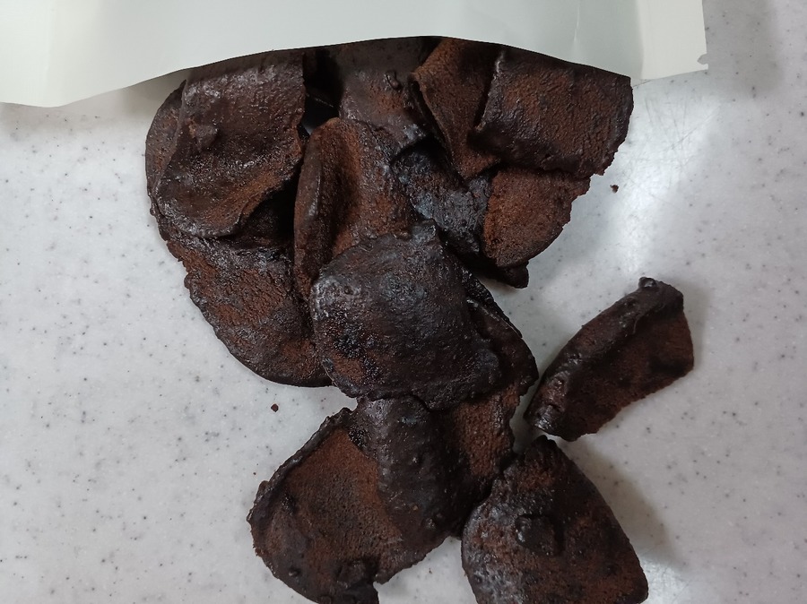 無印の薄切りかりんとうチョコ味