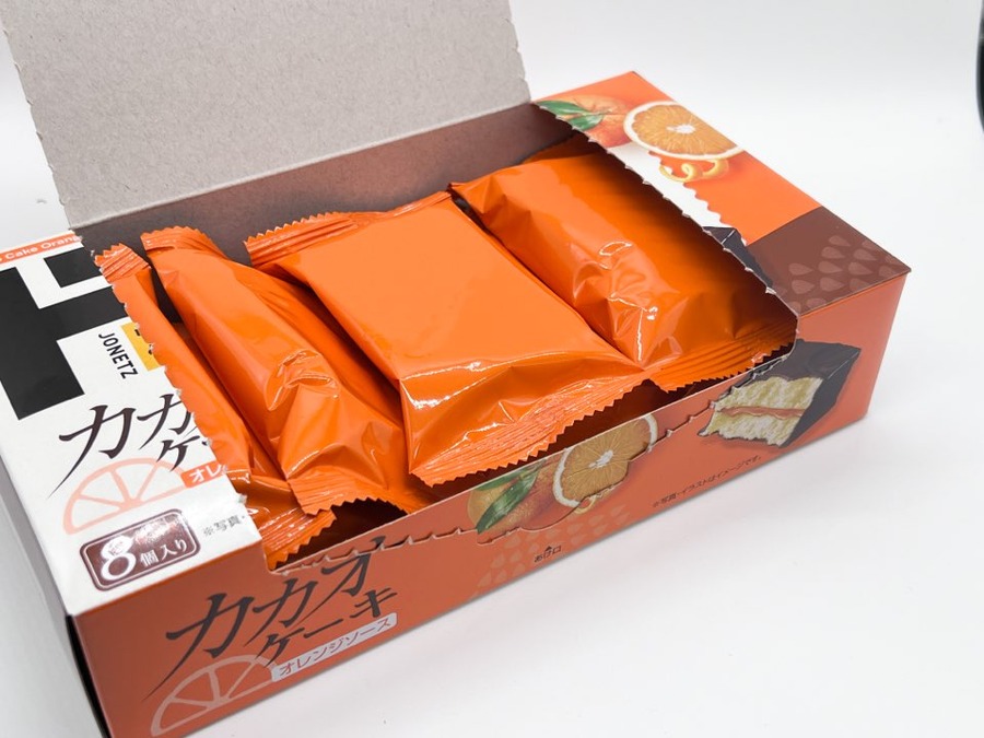 カカオケーキを開封しました