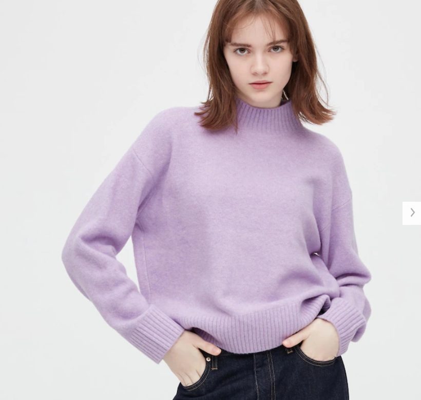 スフレヤーンモックネックセーター