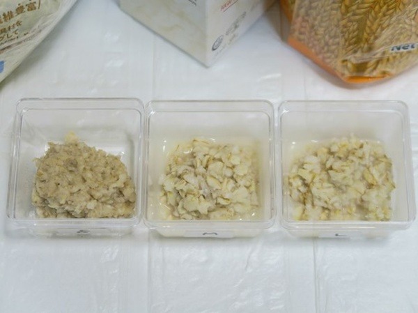 業スのオートミール食べ比べ