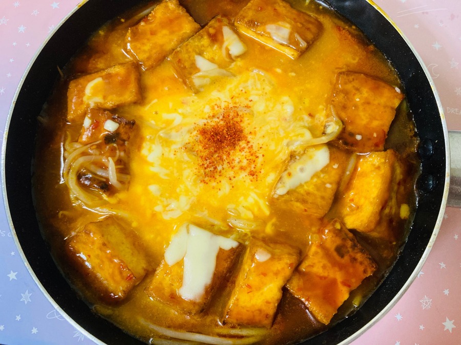 チーズがとろけたら完成