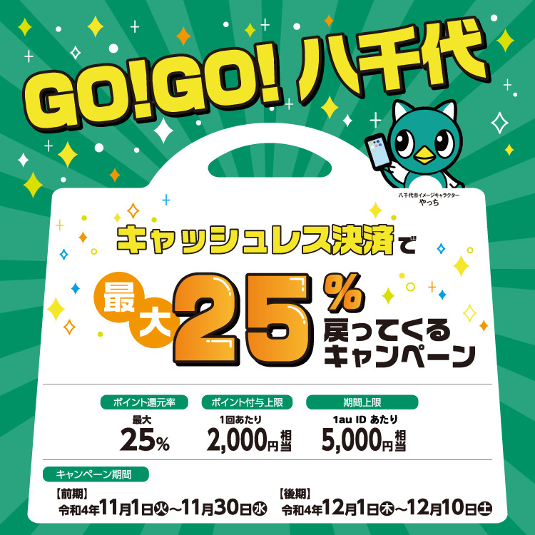 【auPAY】2022年ラスト！　12月開催「あなたの街のauPAYキャンペーン」