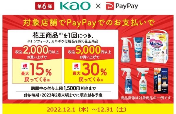 花王ペイペイ第6弾