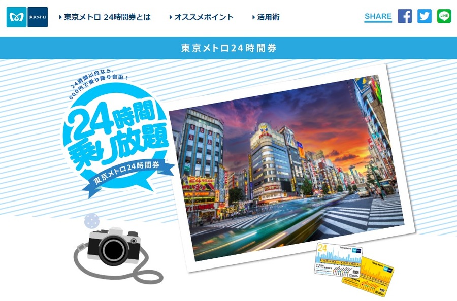 東京メトロ24時間券
