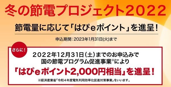 冬の節電プロジェクト