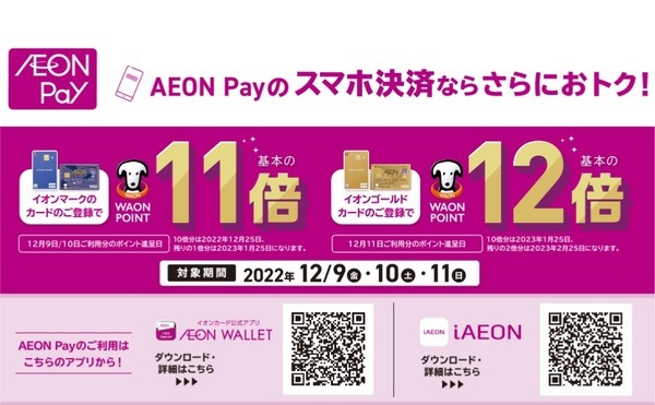 対象カードは最大12倍