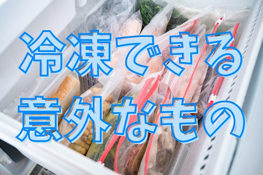 冷凍できる 意外なもの