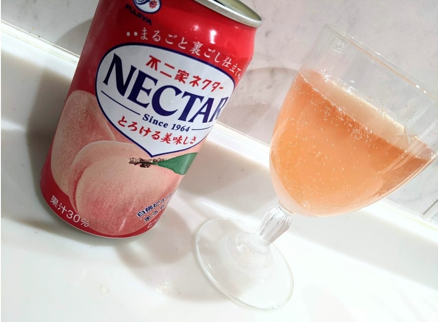 桃ネクターのカクテル