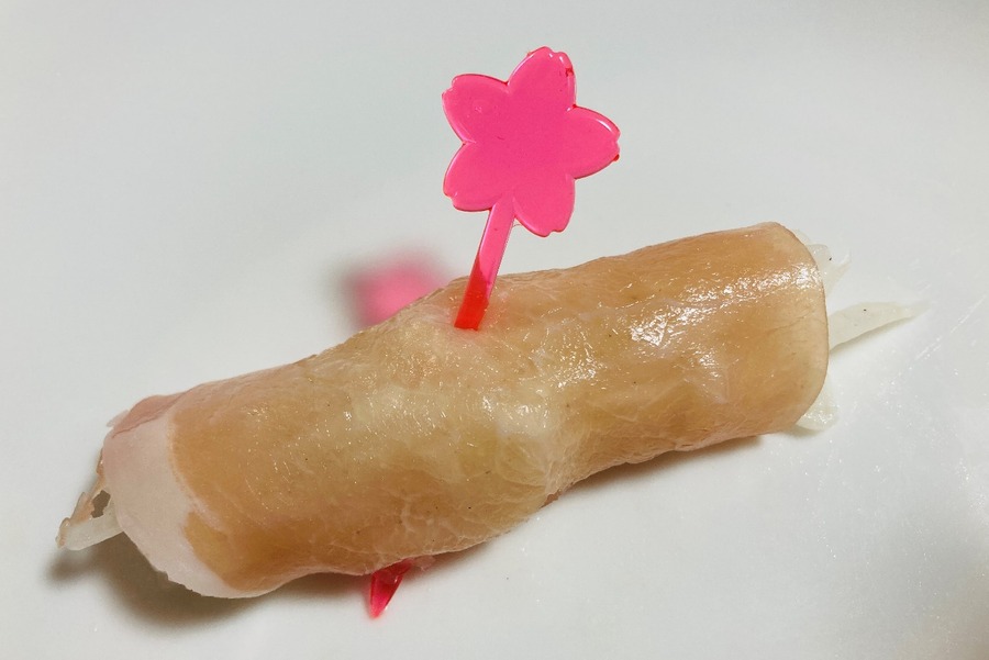 ピックを刺して完成