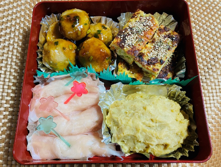 手作りお重のできあがり