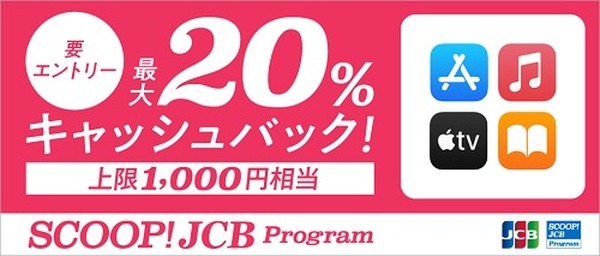 20%キャッシュバック