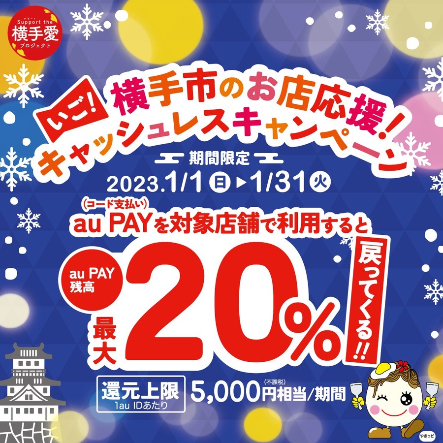 横手市×au PAYキャンペーン