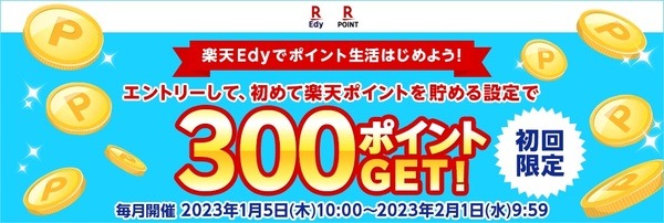 300ポイントGETできるキャンペーン